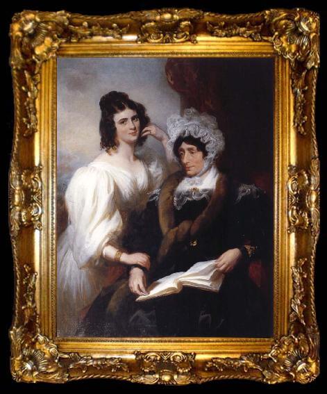 framed  Henry Perronet Briggs Sarah Siddons and Fanny Kemble, ta009-2